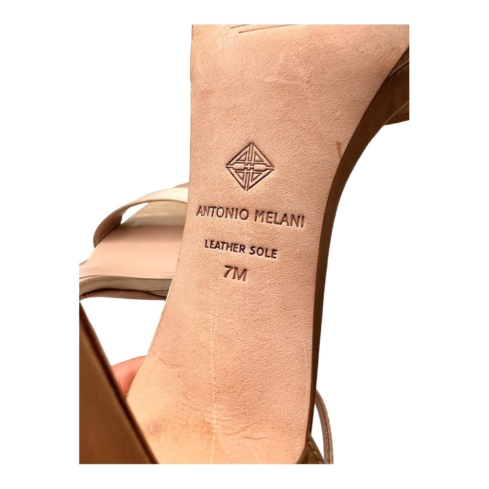 ANTONIO MELANI Champagne Ankle Strap Heels - Picture 6 of 11